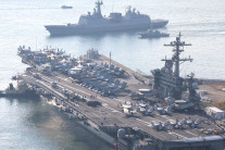 북, 미국 항모에 “더 공세적 행동 보여줄 것” 위협…추가 도발 예고