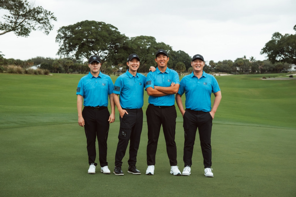 왼쪽부터 김민규, 송영한, 안병훈, 대니 리.[스포츠닷 제공]