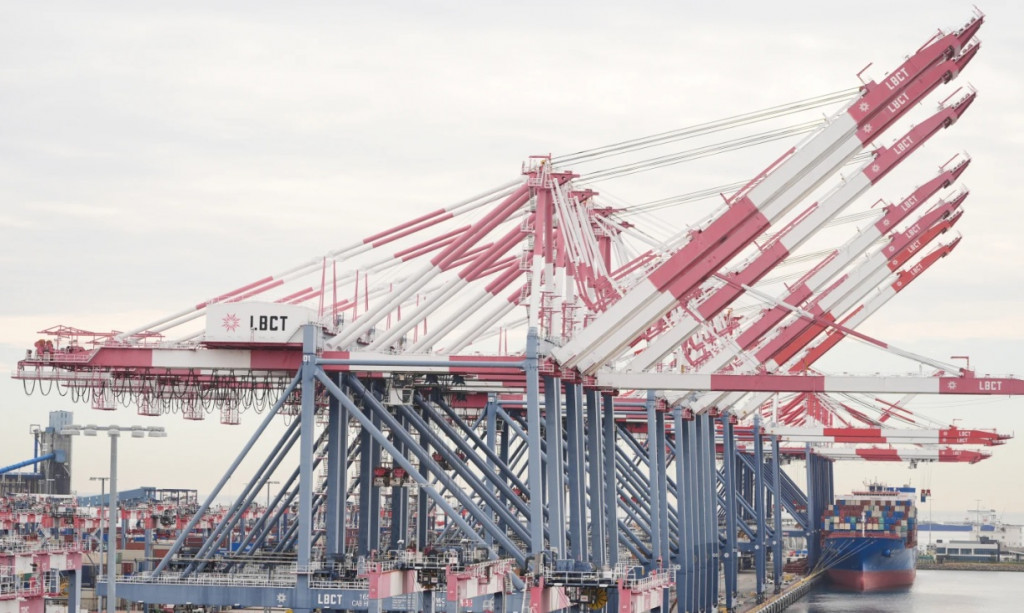 미국 캘리포니아 롱비치 무역항[AP=연합]