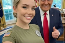 “트럼프도 엄지 척!”…100만 팔로워 ‘미모의 여군’ 정체, 알고 보니