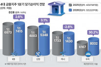 4대 금융, 순익 역대 최고에도 수익원 불안