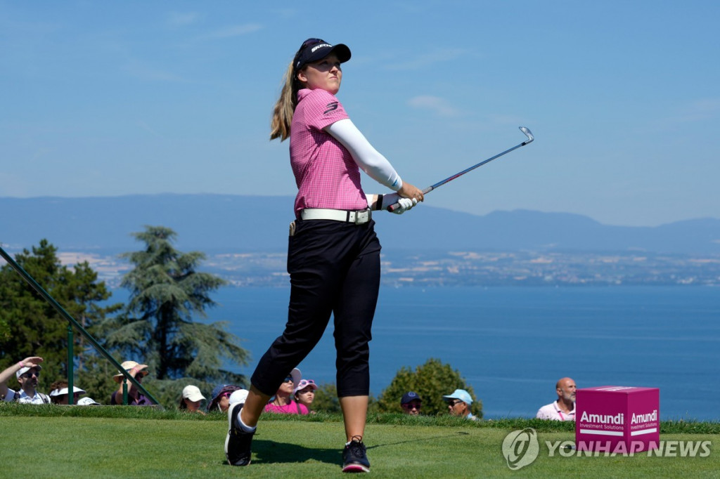 에비앙 챔피언십에서 준우승한 브룩 헨더슨[AP=연합]