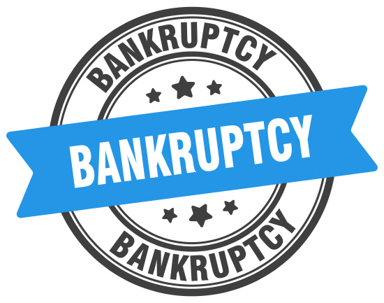 bankruptcy stamp. bankruptcy