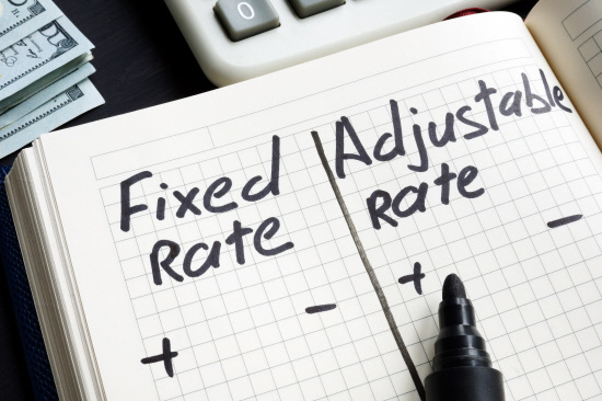 Fixed rate vs adjustable rate