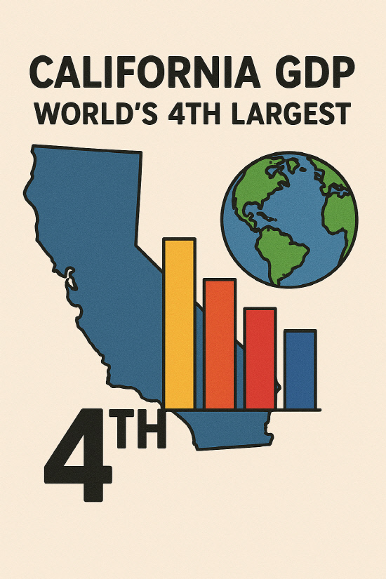 캘리포니아 경제규모 4위