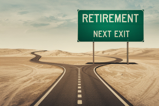 'Retirement Next Exit', symbolizing life
