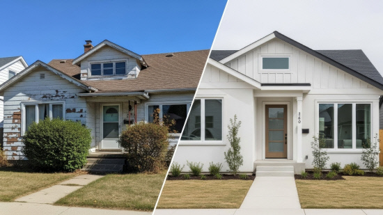 Comparison of Two Modern Residential