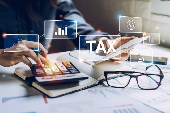 checking bills, taxes